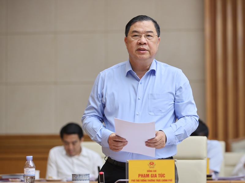Permanent Deputy Prime Minister Phạm Gia Túc delivered remarks - Photo: VGP/Nhật Bắc