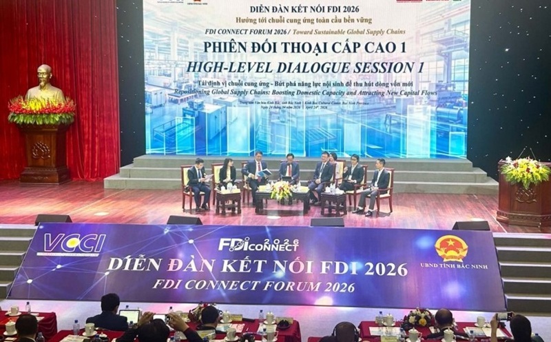 The “FDI Connection – FDI Connect 2026” Forum with the theme “Towards Sustainable Global Supply Chains” - Photo: VGP